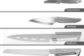 set di cinque coltelli da cucina